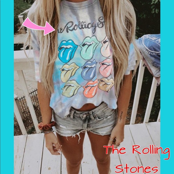 Rolling Stones Slight Crop Tee NEW - Picture 2 of 8